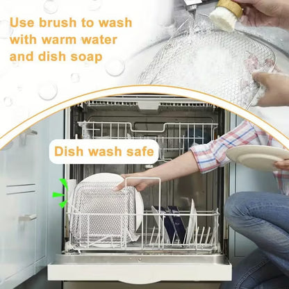 Dishwasher safe air fryer cooling racks for quick and easy cleanup after family meals.
