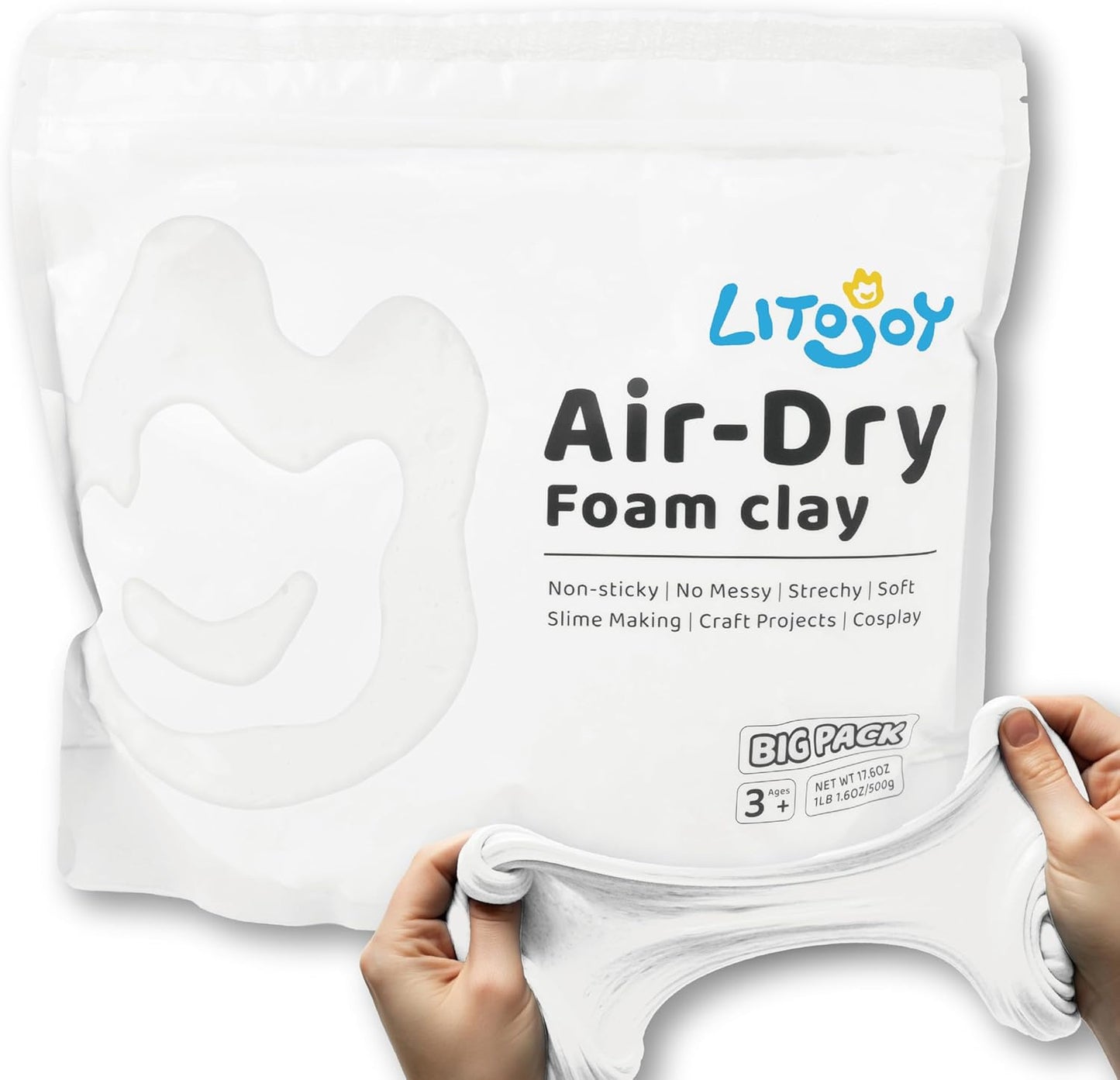 Air Dry Foam Clay 500g Soft Modeling Clay for Cosplay and Slime DIY - Zelii MartAir Dry Foam Clay 500g Soft Modeling Clay for Cosplay and Slime DIYZelii MartZelii Mart