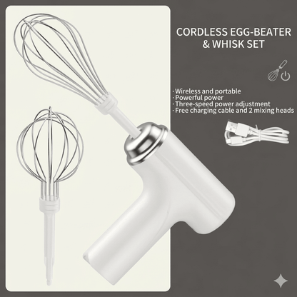 Bake Anywhere: The Lightweight, Cordless Electric Whisk - Zelii MartBake Anywhere: The Lightweight, Cordless Electric WhiskZelii MartZelii Mart