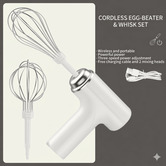 Bake Anywhere: The Lightweight, Cordless Electric Whisk - Zelii MartBake Anywhere: The Lightweight, Cordless Electric WhiskZelii MartZelii Mart