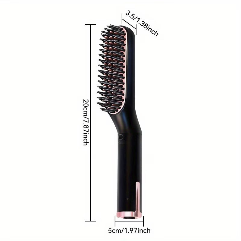 HEYMIX 3-in-1 Hair & Beard Straightener Brush | 240V AU Plug