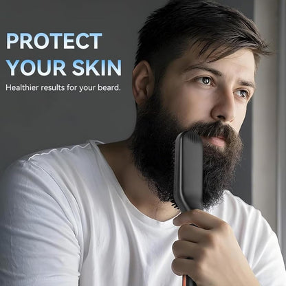 HEYMIX 3-in-1 Hair & Beard Straightener Brush | 240V AU Plug