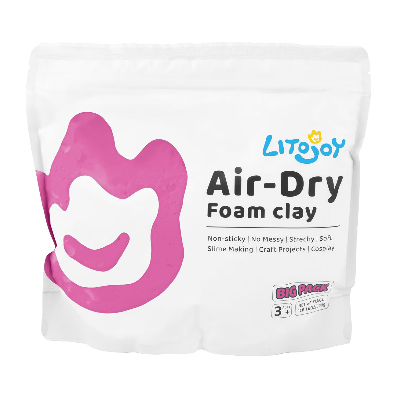 Air Dry Foam Clay 500g Soft Modeling Clay for Cosplay and Slime DIY