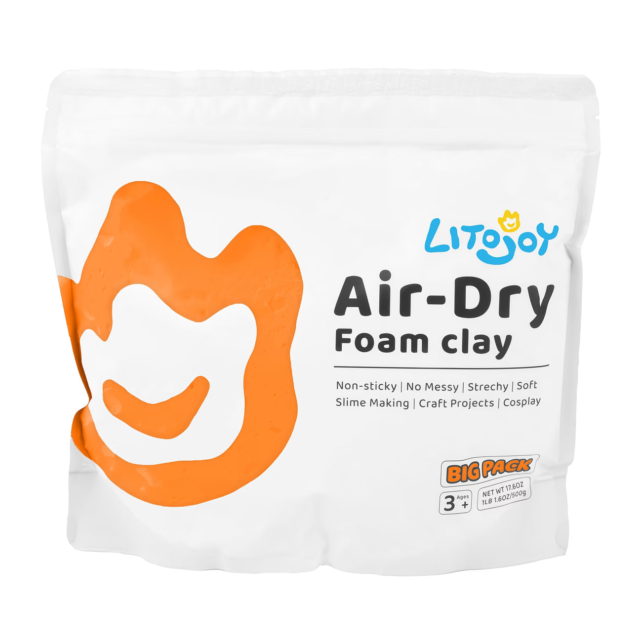 Air Dry Foam Clay 500g Soft Modeling Clay for Cosplay and Slime DIY