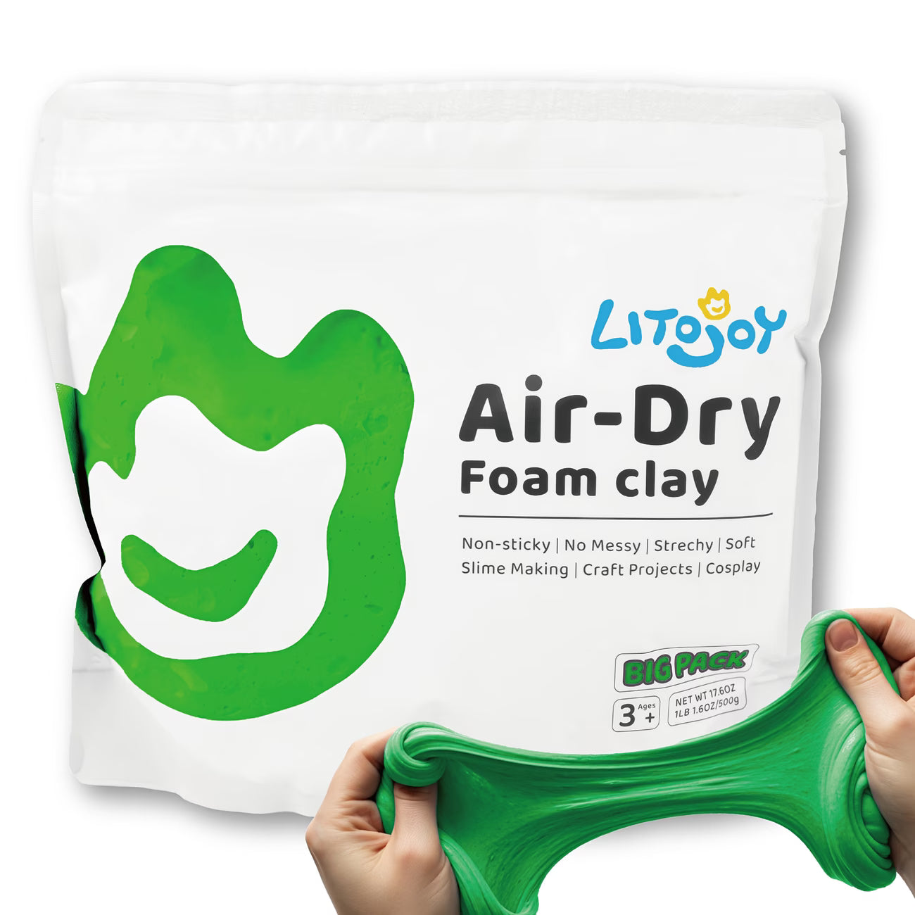 Air Dry Foam Clay 500g Soft Modeling Clay for Cosplay and Slime DIY
