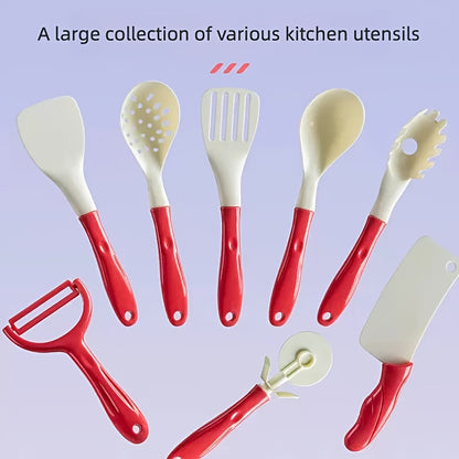 40+ Piece Kids Chef Kitchen Set - Realistic Role Play Toy for Ages 3-6
