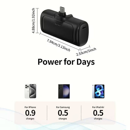 Mini Power Bank 5000/10000mAh | USB-C Portable Charger - Zelii MartMini Power Bank 5000/10000mAh | USB-C Portable ChargerZelii MartZelii Mart#