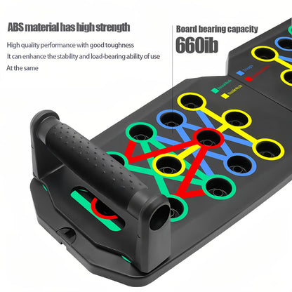 28-in-1 Multi-Functional Push Up Board- Professional Home Gym Strength Trainer