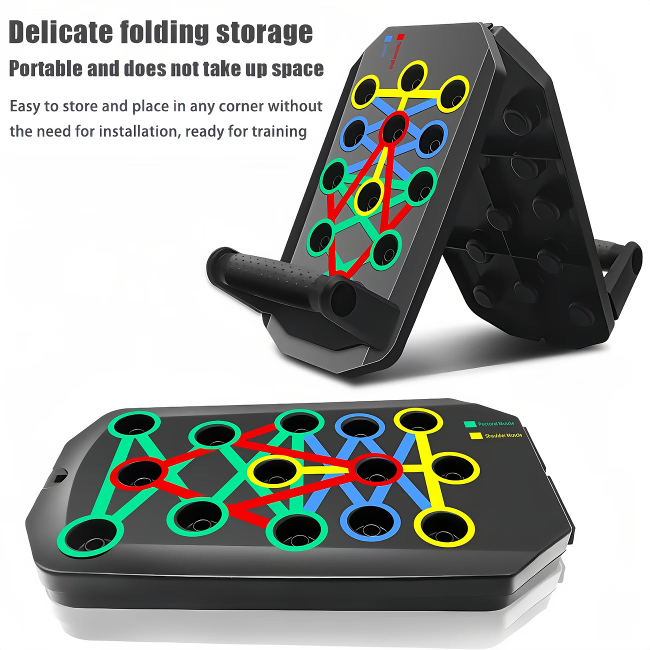 28-in-1 Multi-Functional Push Up Board- Professional Home Gym Strength Trainer