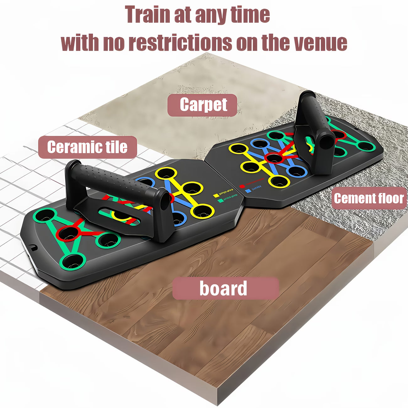 28-in-1 Multi-Functional Push Up Board- Professional Home Gym Strength Trainer