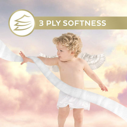 Premium Quilton toilet paper rolls. Soft, strong, and absorbent 3-ply tissue for daily home use.